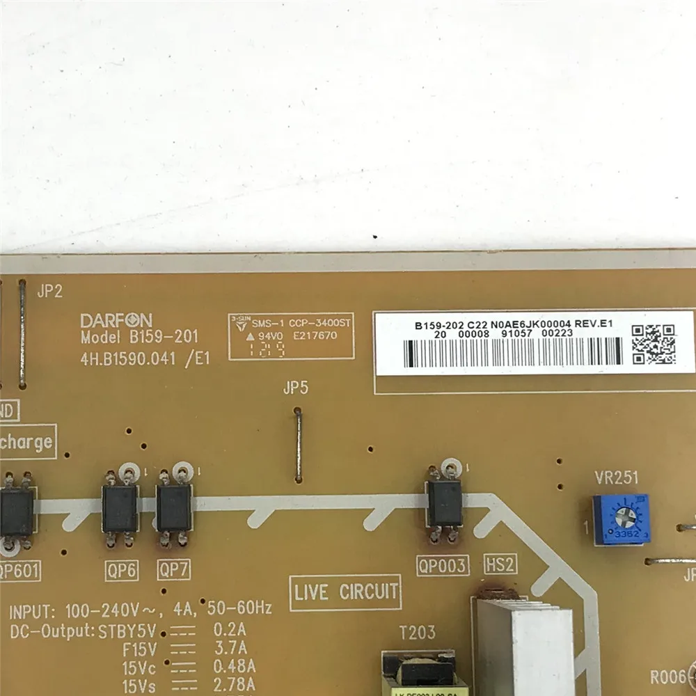 B159-201 B159-202 B159-201 B1590.041 E1 Power Supply Board for TV TH-P50X50C TH-P42XT50C 42'' TV 50'' TV Power Support Board