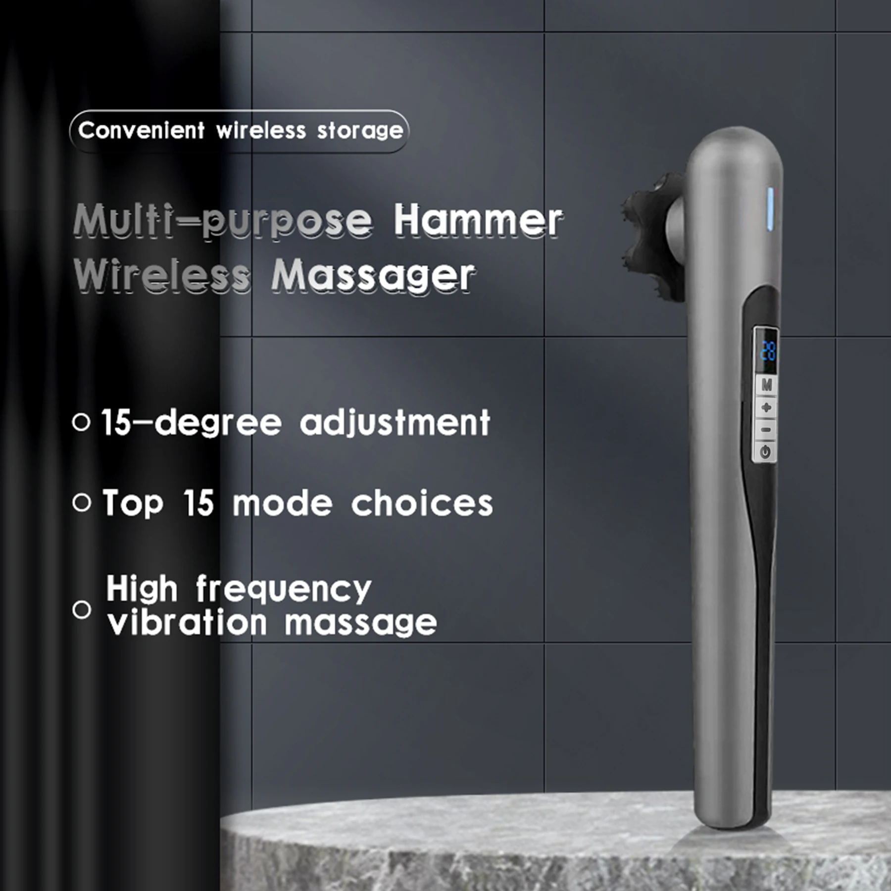 Smart Electric Massager Hammer Vibration Body Massage Stick for body Relax handheld massager