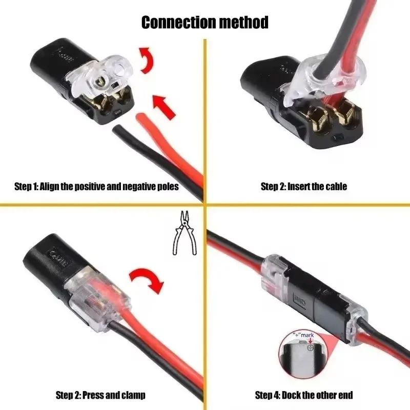 20/1 Uds. Conector eléctrico de enchufe de 2 pines Cable de Cable conexión de Terminal de tira automotriz conector eléctrico impermeable para coche