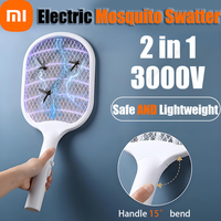 Xiaomi 3000V Electric Mosquito Swatter 2-In-1 Rechargeable Mosquito Swatter Household Multifunctional Automatic Mosquito Swatter