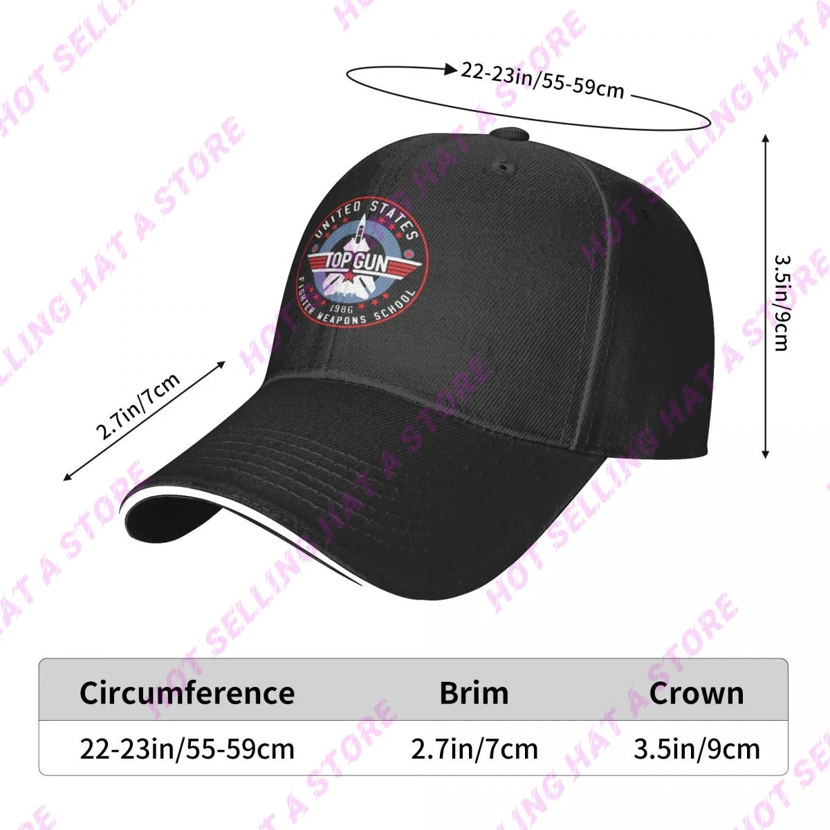 Summer Men Cap Top Gun Multiple Colour Baseball Cap Adjustable Unisex Hats Adult Children Hat Shade Sport Baseball Hats Hip Hop