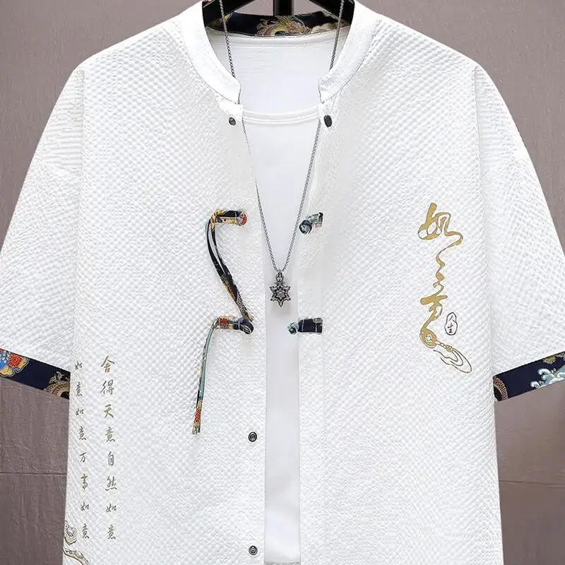 Camisas + pantalones cortos Conjuntos casuales para hombres 2025 nuevo estilo moda de verano Ropa deportiva Moda masculina pantalones cortos y camisas hombres tamaño completo M-4XL ﻿