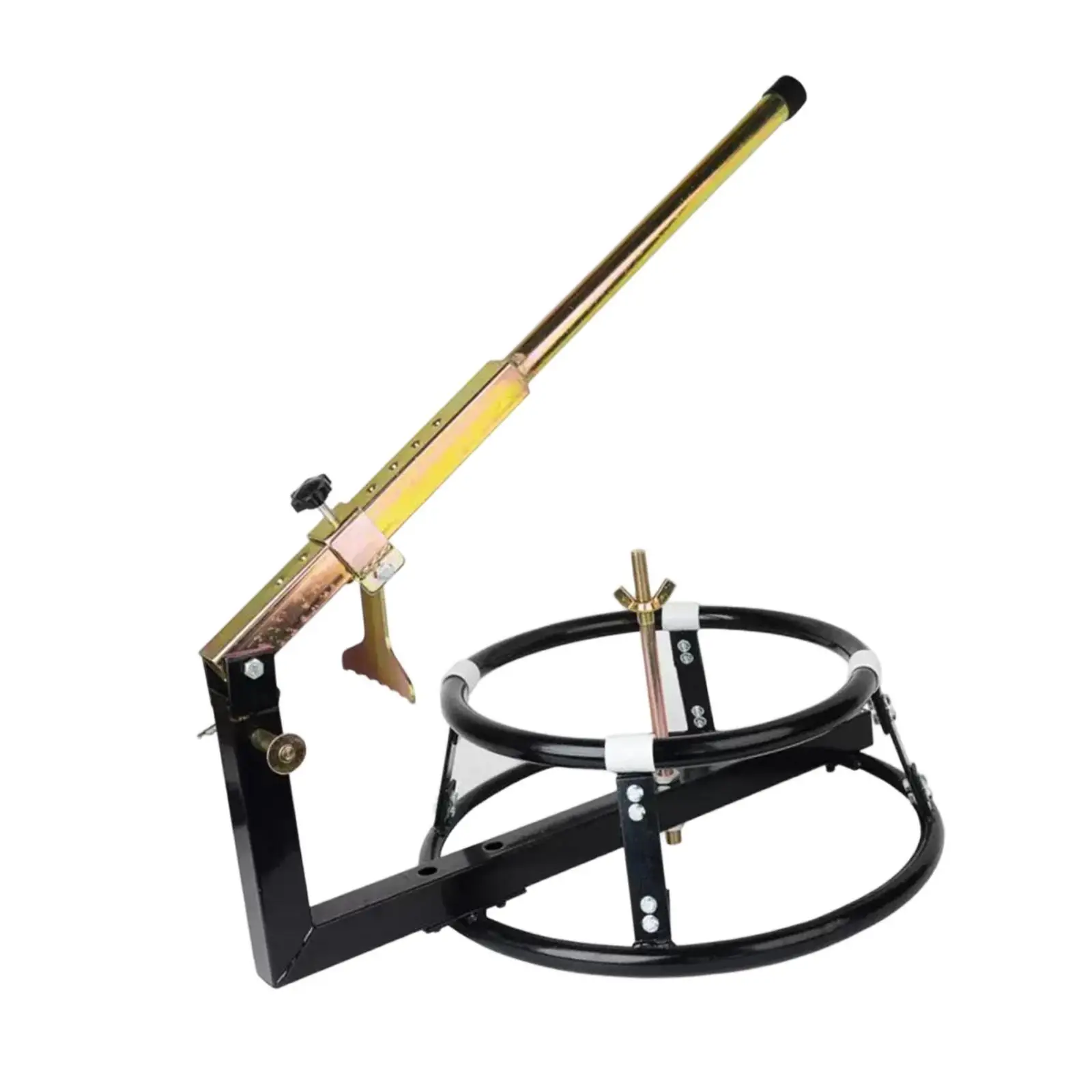 Manual Motorcycle Tire Changer Sturdy Steel Iron Frame Stable Stand for 16 to 21 Inch Wheel Quick Tire Change