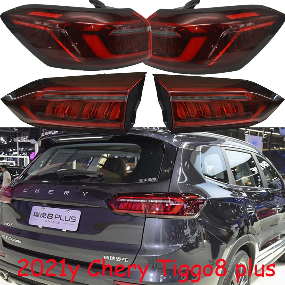 

1pcs car accessories bumper Tiggo 8 tail light Chery Tiggo8 plus taillight Taillamp 2021y car accessories Tiggo8 fog lamp