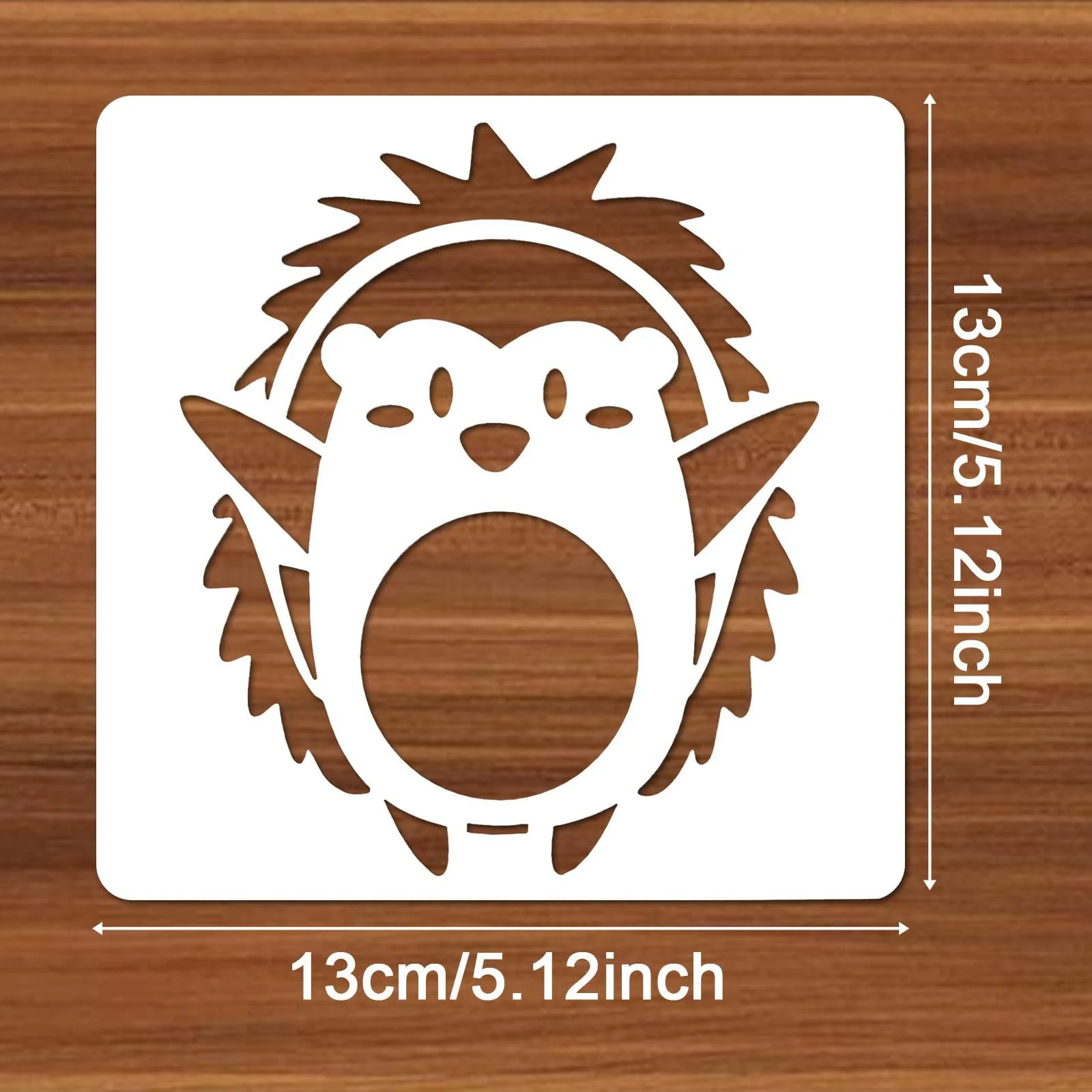 12PCS Animal Stencils 5.1 x 5.1 Inch Reusable Painting Templates for Wood Wall Fabric DIY Crafts Home Decor