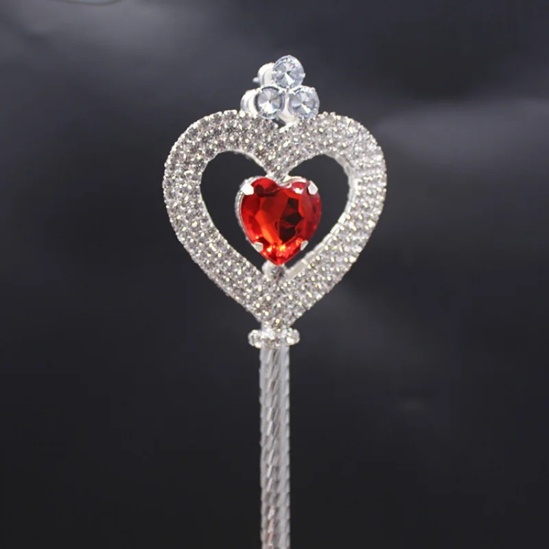 Fashion Party Heart-shaped Rhinestone Dcepter Beauty Pageant Prop