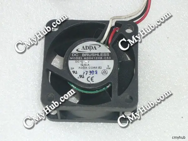 For ADDA AD0412HB-C53 S DC12V 0.15A 4020 4CM 40mm 40x40x20mm 3Pin 3Wire Cooling Fan AD0412HB-C53 S