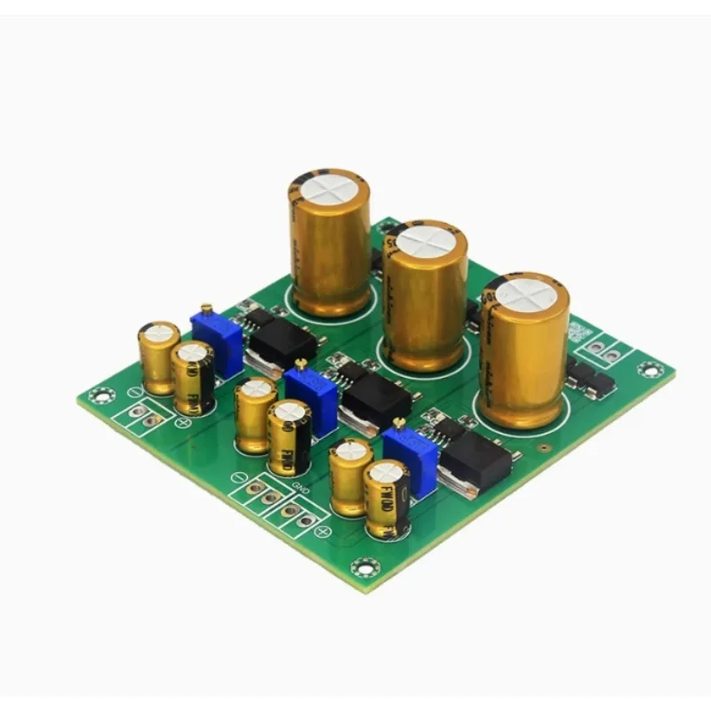 مجموعة لوحة إمداد الطاقة المستقرة بتيار مستمر ثلاثي الاتجاهات مع جهد مزدوج إيجابي وسالب HiFi مخرجات متعددة ± 12 فولت 5 فولت