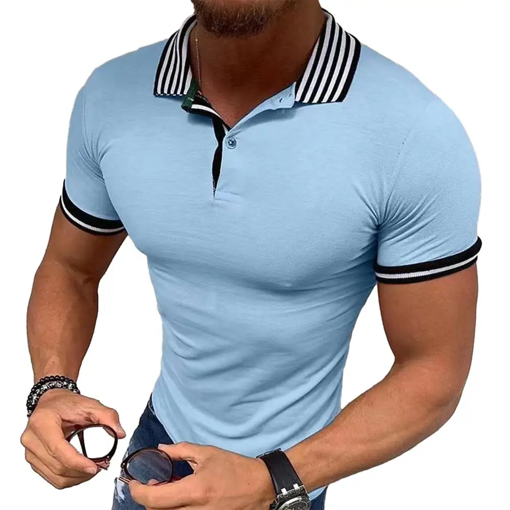 

Summer New Men's Casual Short-Sleeved Shirt Office Fashion Rowan Collar T-Shirt Men's Breathable Shirt Men's Clothing