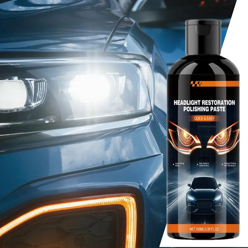 

100 мл паста для ремонта автомобильных фар, защита от ультрафиолета, восстановление царапин для фар, реставрация фар автомобиля