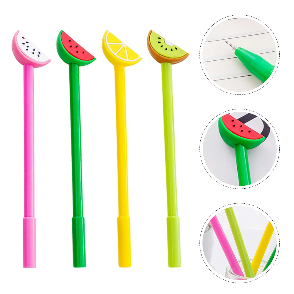 12 шт., заправка для фруктов, нейтральные, гладкие, для письма, канцелярские принадлежности с героями мультфильмов, студенческие аксессуары, офисные школьные принадлежности