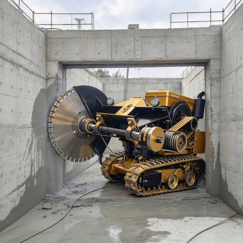 1200mm Blade Crawler Concrete Cutting Machine Tracked Wire Saw for Road Surface and Bridge Demolition Work Use