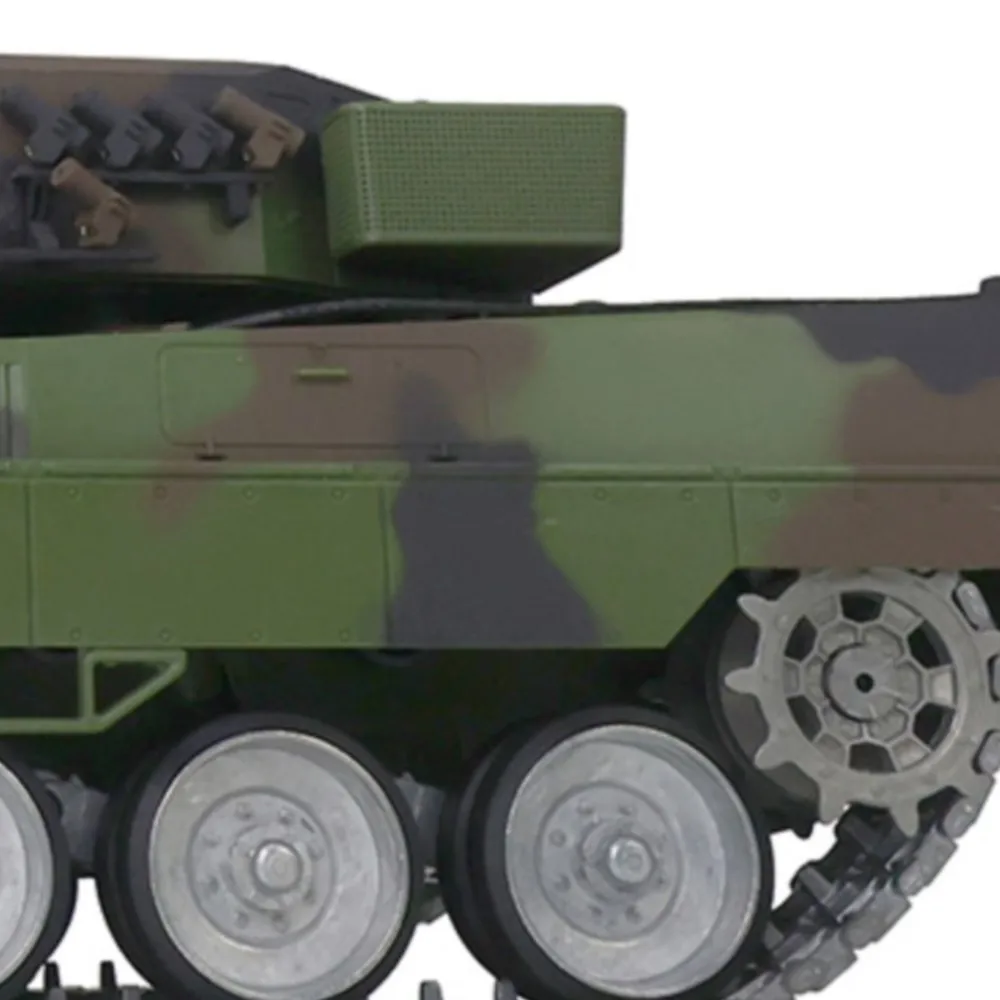 1/16 HENG LONG 7.0 Char d'assaut Leopard2A6 RC personnalisé 3889 Chenilles métalliques FPV Recul Télécommande Modèle de char Jouets Cadeau Voiture TH17595