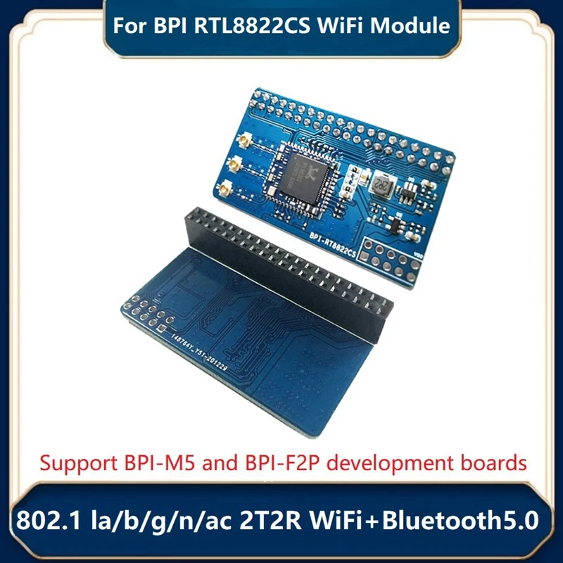 

Лидер продаж-для банана Pi RT8822CS V1.0 Плата расширения 802,11 A/B/G/N/Ac 2T2R Wifi + BT5.0 SDIO модуль поддерживает фотографию и фотографию