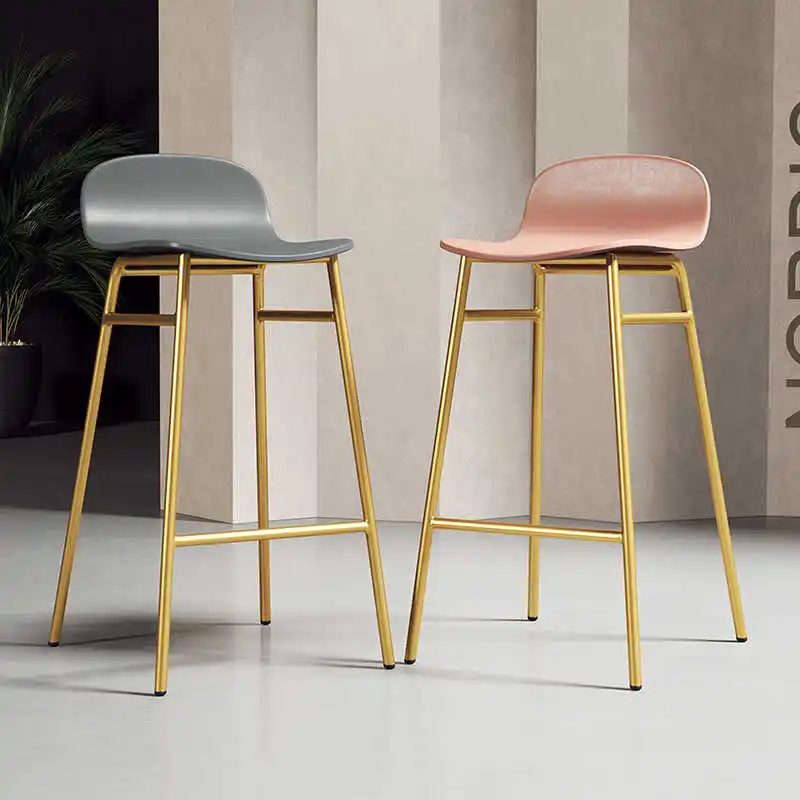 كراسي بار بسيطة على الطراز الإبداعي، مقعد مطبخ عالي بسيط لتوفير المساحة، أثاث بار فاخر من Banqueta De Cozinha Alta