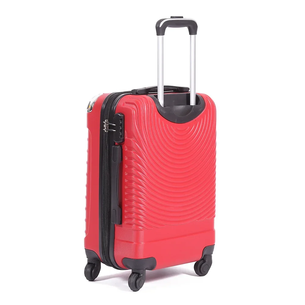 (5) Customized New ABS Material Universal Wheel Suitcase with Simple and Large Capacity