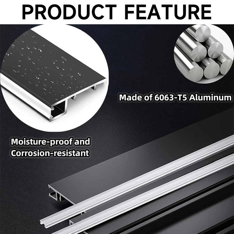Afbeelding 3: Aluminium LED Top Light Plint 50cm 4 Stuks 3 Kleuren, Opwaartse Lichtplint Trim voor Woonkamer Slaapkamer Vloerlijsten