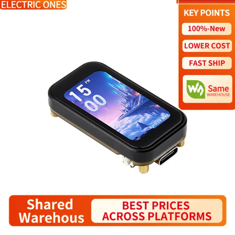 

【Waveshare genuine】- ESP32-C6 1.47inch Touch Display Development Board, 172×320, 262K Display Color, Supports Wi-Fi 6/BLE 5, 160
