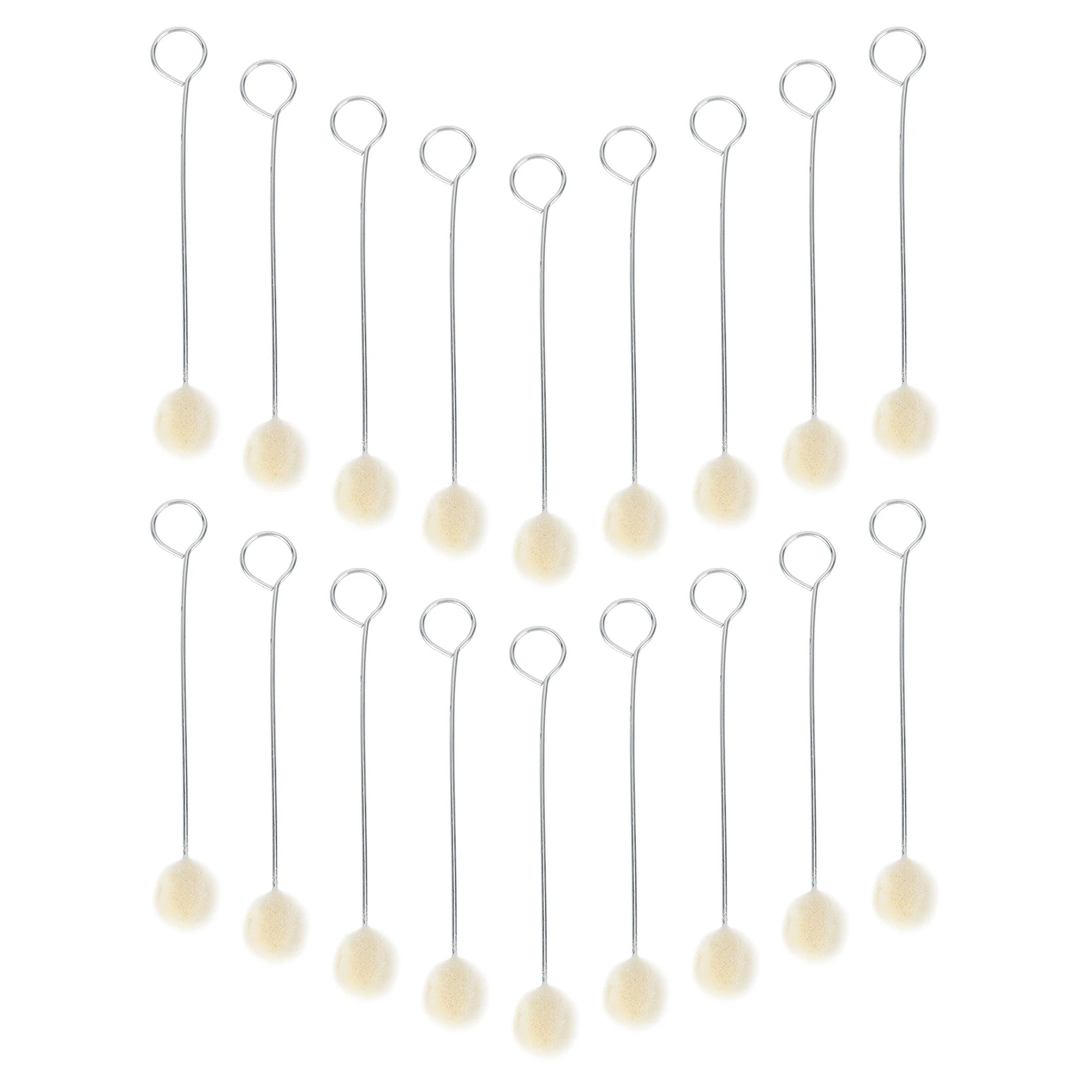 

60 Pcs Wool Ball Brush Dye Tool Handle Applicator Daubers Bride Handles