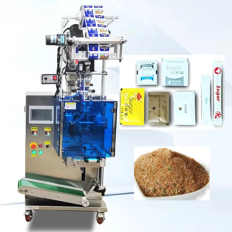 Hot Sale Full Automatic Small Paper Bag Packing Machine Sugars Salt Pepper Coffee Powder Food Packaging Machinery Customized