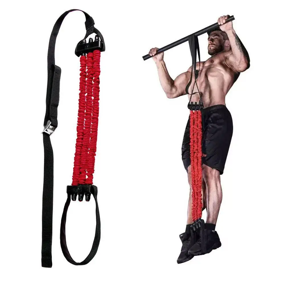 Pull Up Device Auxiliary Belt Trainer Horizontal Bar Assist Belt Household Fitness Elastic Belt Pull Up Elastic Rope Assistance