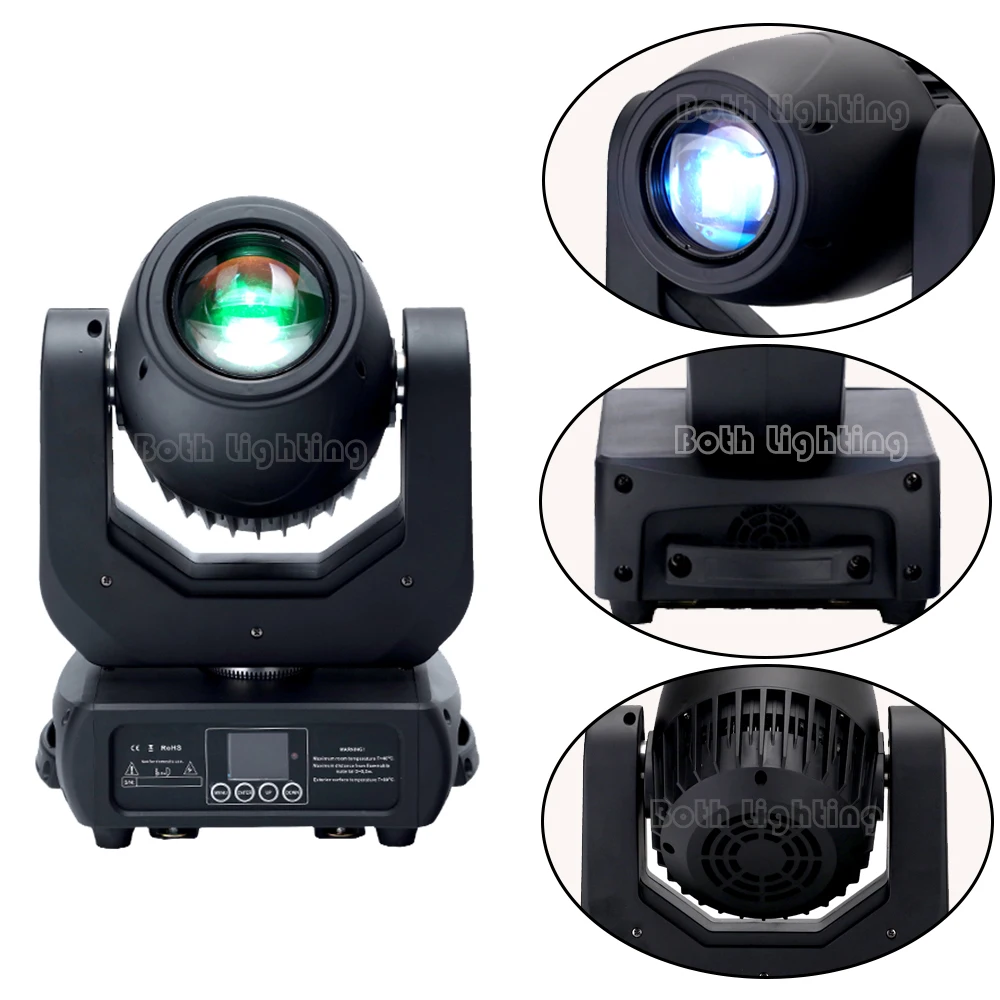 2PCS 150W Zoom LED Spot Moving Head Light DMX512 Gobo Prism Stage Lighting DJ Party Wedding Nightclub Lights