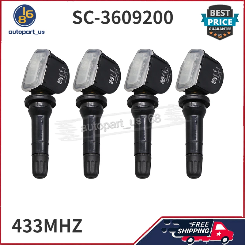 4 pièces 433Mhz SC-3609200 SC3609200 TPMS opathie pression surveillance système capteur pour BYD Tang DM chanson Yuan EV e5 G5