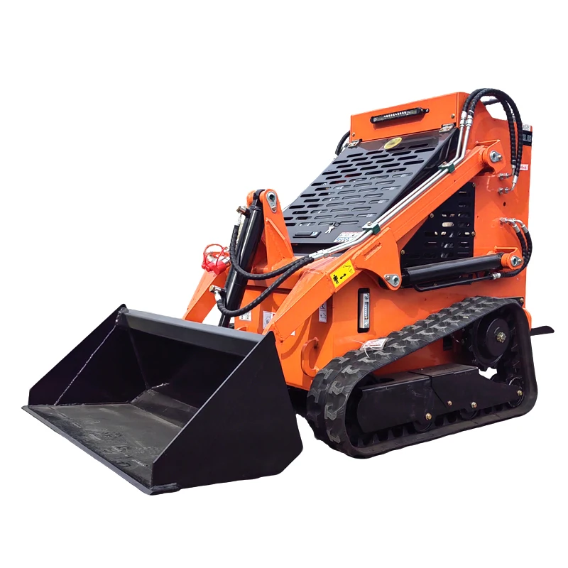 تسليم سريع جرافة انزلاقية صغيرة مع مرفق محرك المسار الزاحف تتحرك محمل صغير جودة عالية جرافة انزلاقية التوجيه