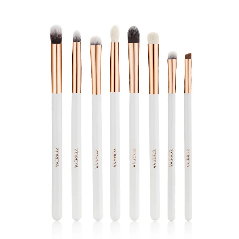 ZOREYA Grensoverschrijdende schoonheidstoolset: concealerborstel, foundation, oogschaduw, poederborstel, 25-make-upborstels, complete set