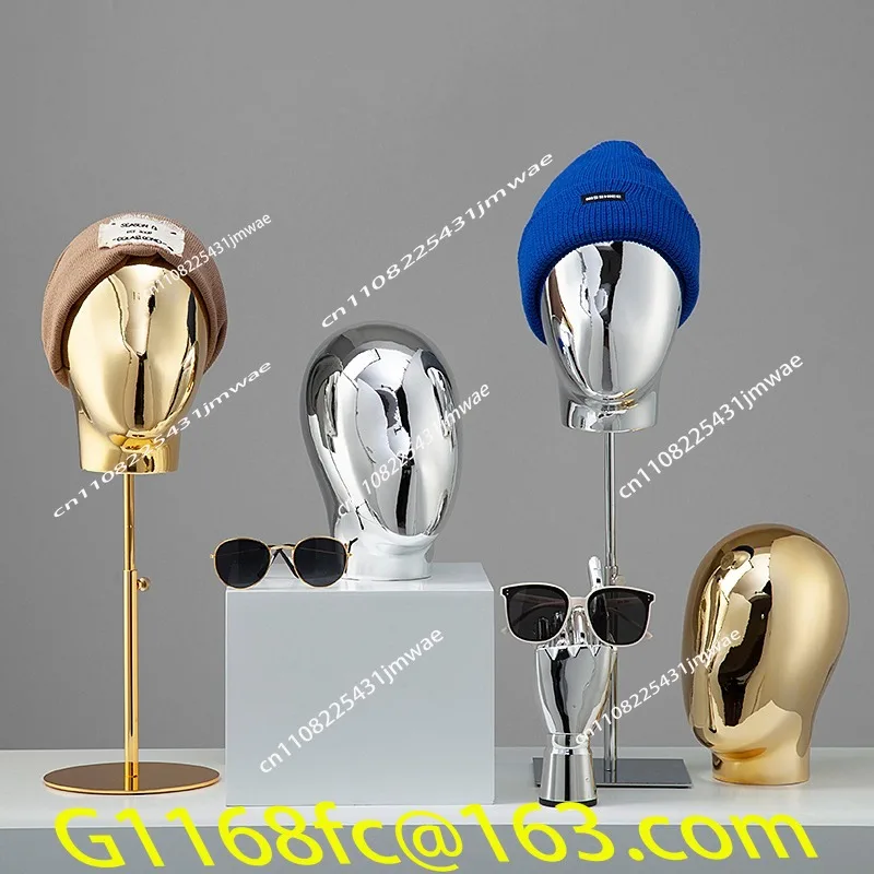 Clothing store model head prop display rack high-end window display