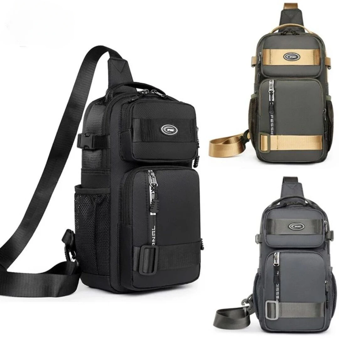 Chest Bag For Men 2024 New Casual Travel Large-capacity Chest Bag Fashion Trend Men's Shoulder Bag Crossbody Outdoor Backpack