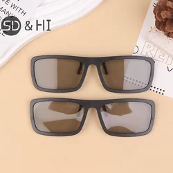 2Pcs Passive 3D Glasses For Movies Theater Cinema Passive 3D TV Stereo Clip-on Passive Polarized TV Real 3D Glasses Clip