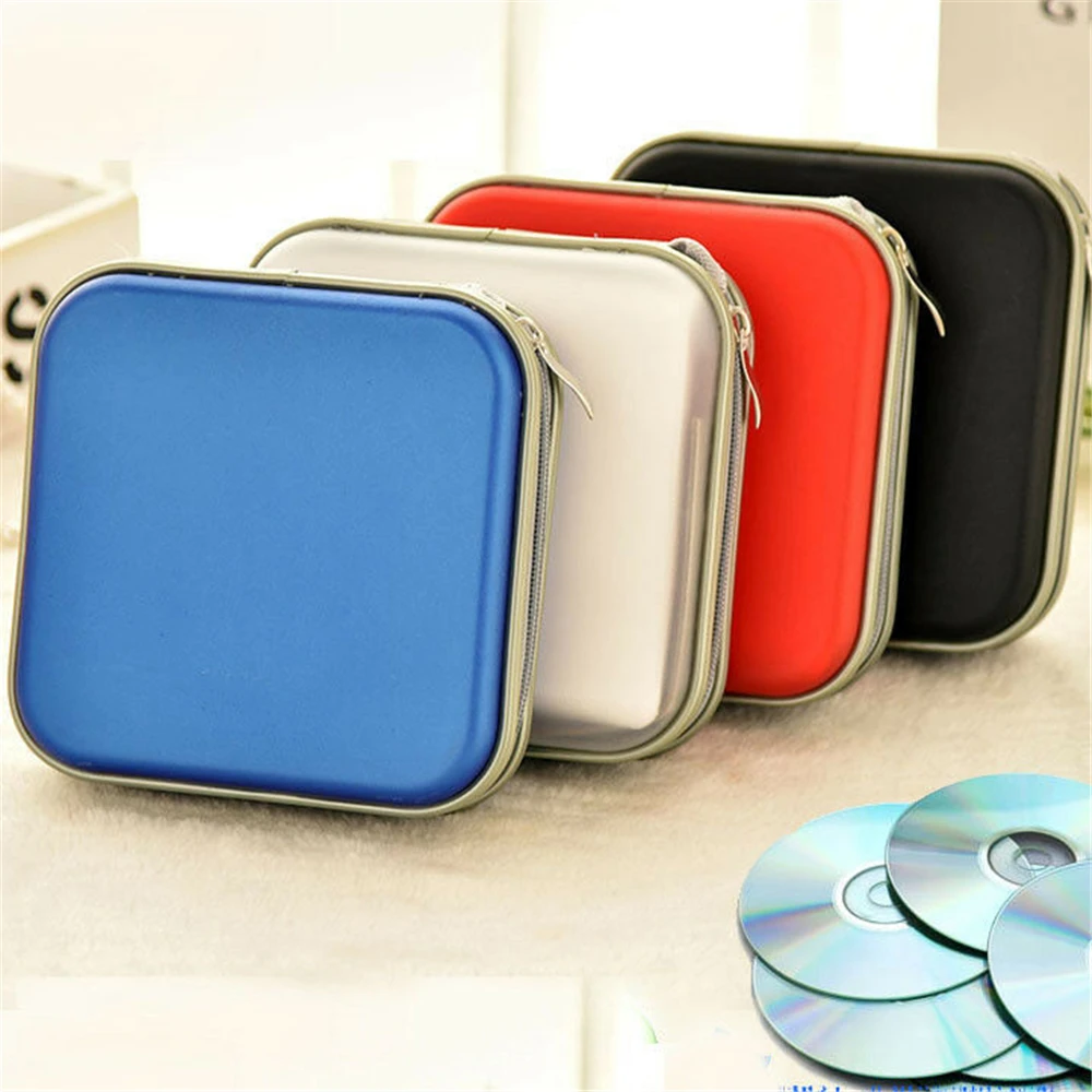 Disc Storage Bags 40pcs Capacity CD Case DVD Bags Organizer Case With Zipper Portable Album Pouch