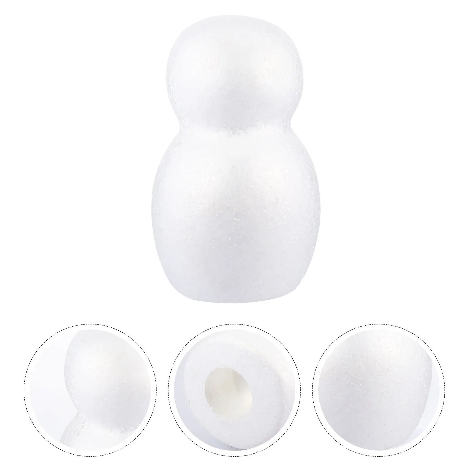 Snowman DIY Craft Kit White Polystyrene Moulds for Kids Hands on Learning Christmas Room Decoration Creative Modeling Activity