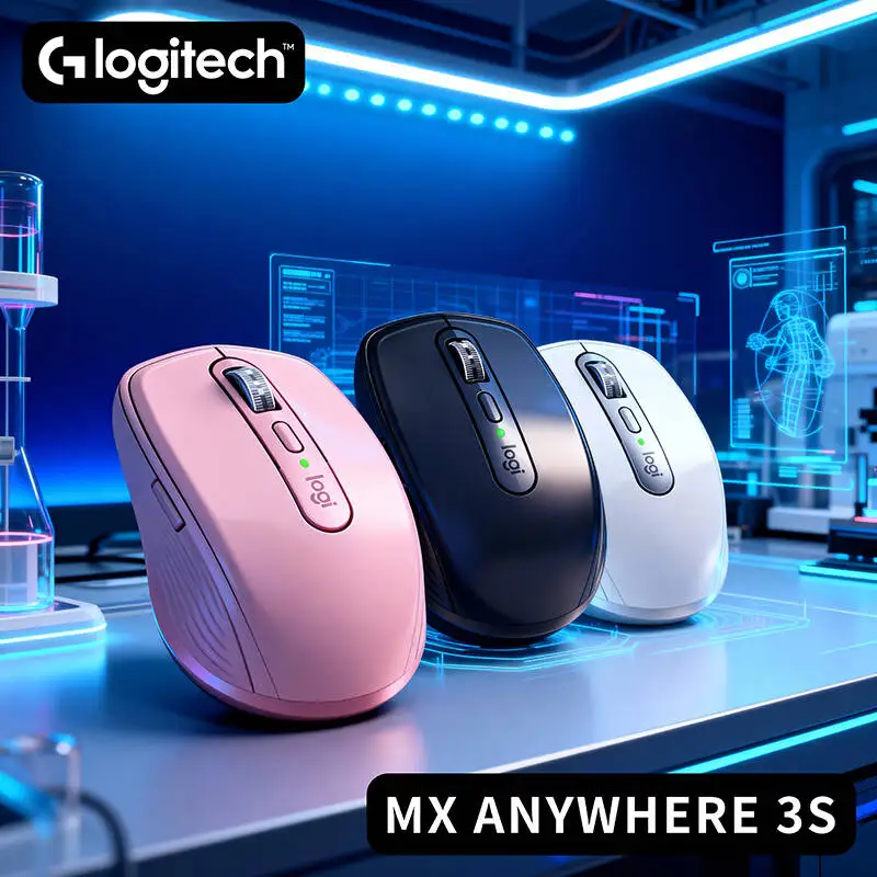 

Windows Optimized Logitech MX Anywhere 3S Mouse Wireless 8K DPI Silent Click Rechargeable Ergonomic for PC Office Travel Gaming