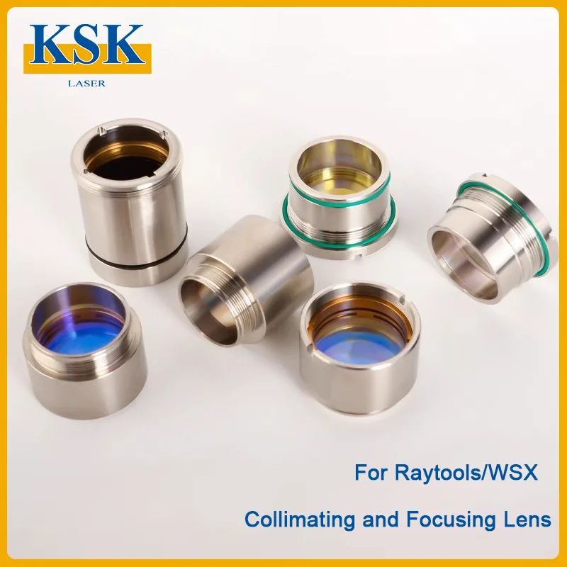KSK Raytools WSX BM109 BM111 BT240/240S KC13/15 NC30B Collimator&Focus Lens with Lens Holder for Raytools WSX Laser Cutting Head