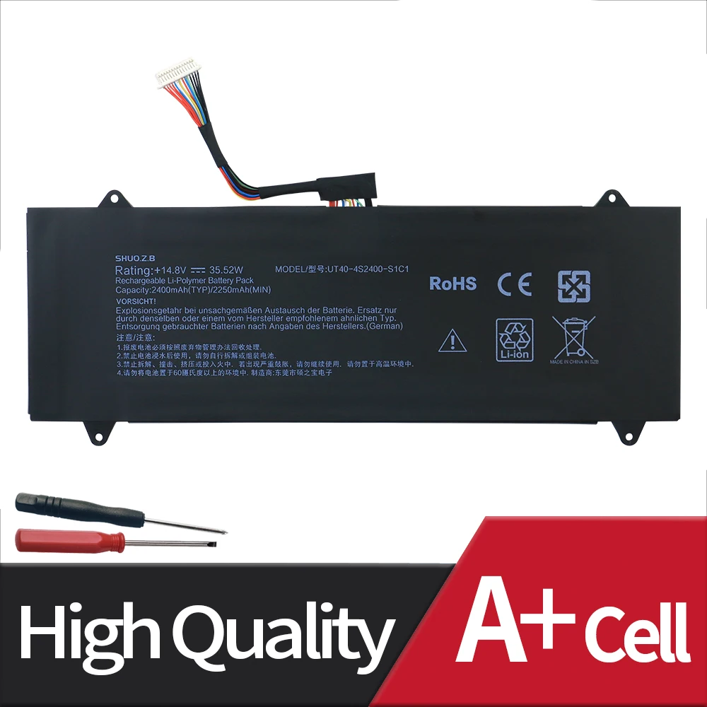 Imagem -02 - Bateria do Portátil para Haier X3-i33217g40532rdus x3 Vit P3400 Série 14.8v 35.52wh 2400mah Shuozb Novo Ut404s2400-s1c1