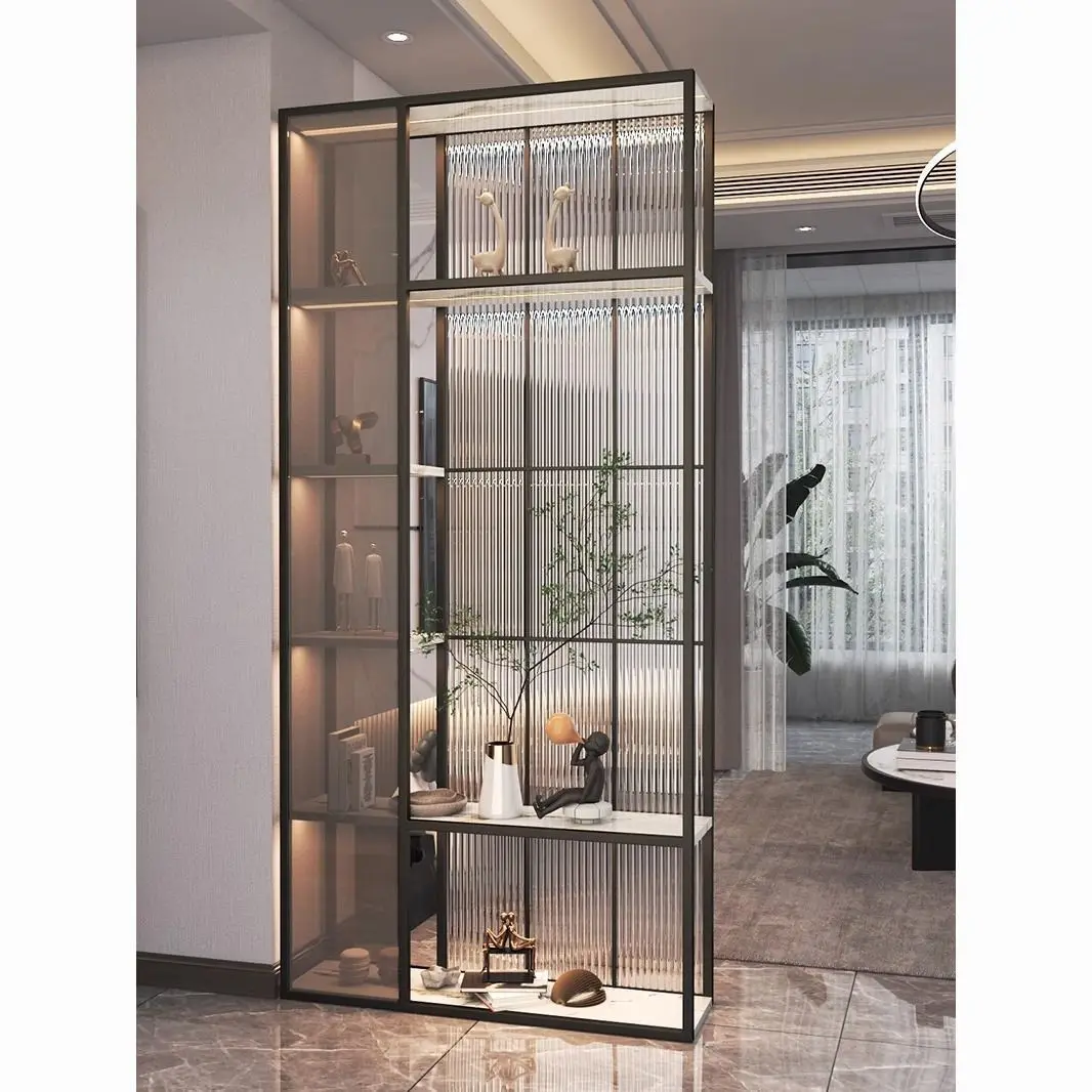 Customized modern shelf screen simple side cabinet decoration new screen partition living room block entry Xuan