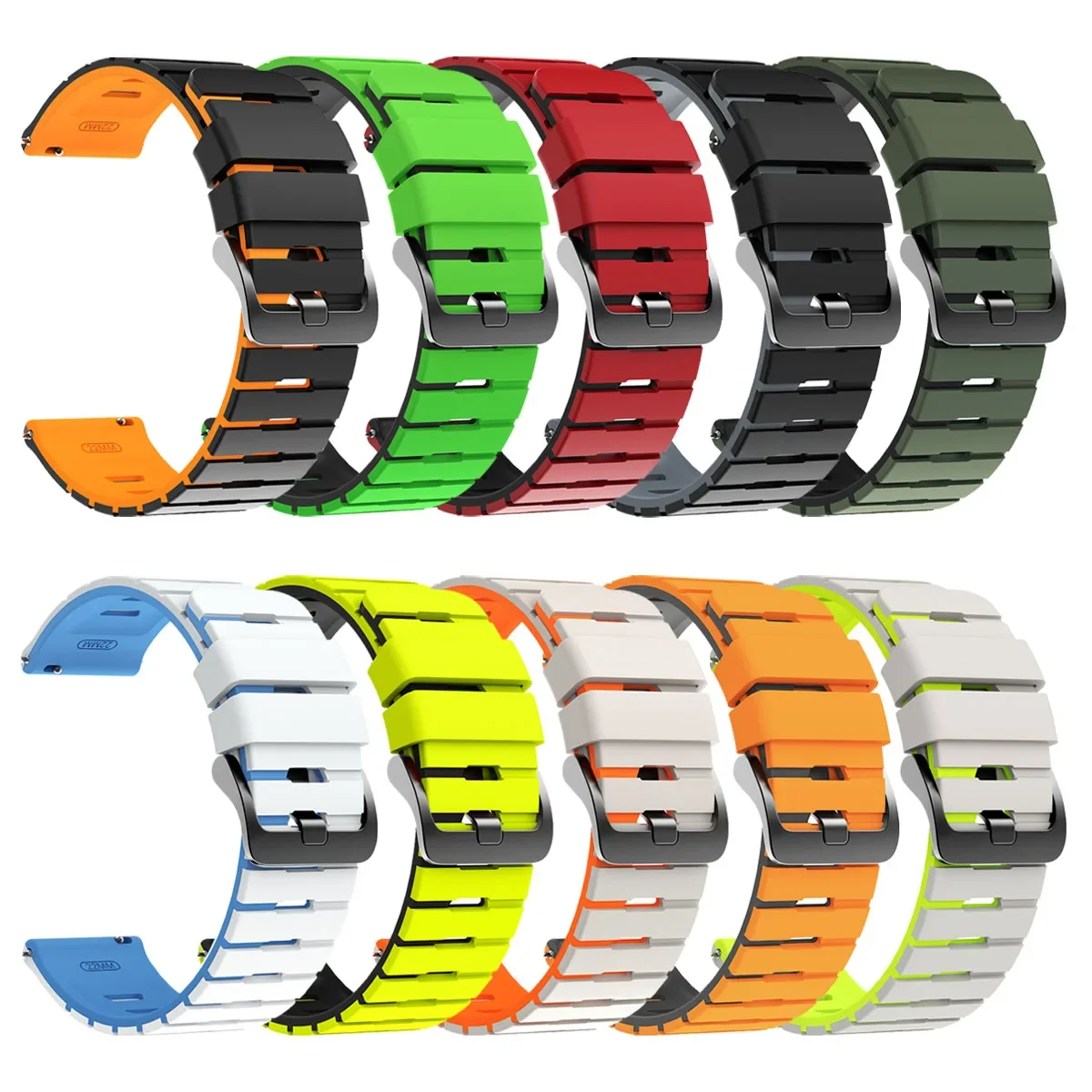 ل Huami Amazfit Bip 6 حزام ساعة اليد 22 مللي متر سيليكون الفرقة ل Amazfit GTR 4 3Pro 2e 47 مللي متر/ستراتوس 3 2s/التوازن الرياضة سوار كوريا