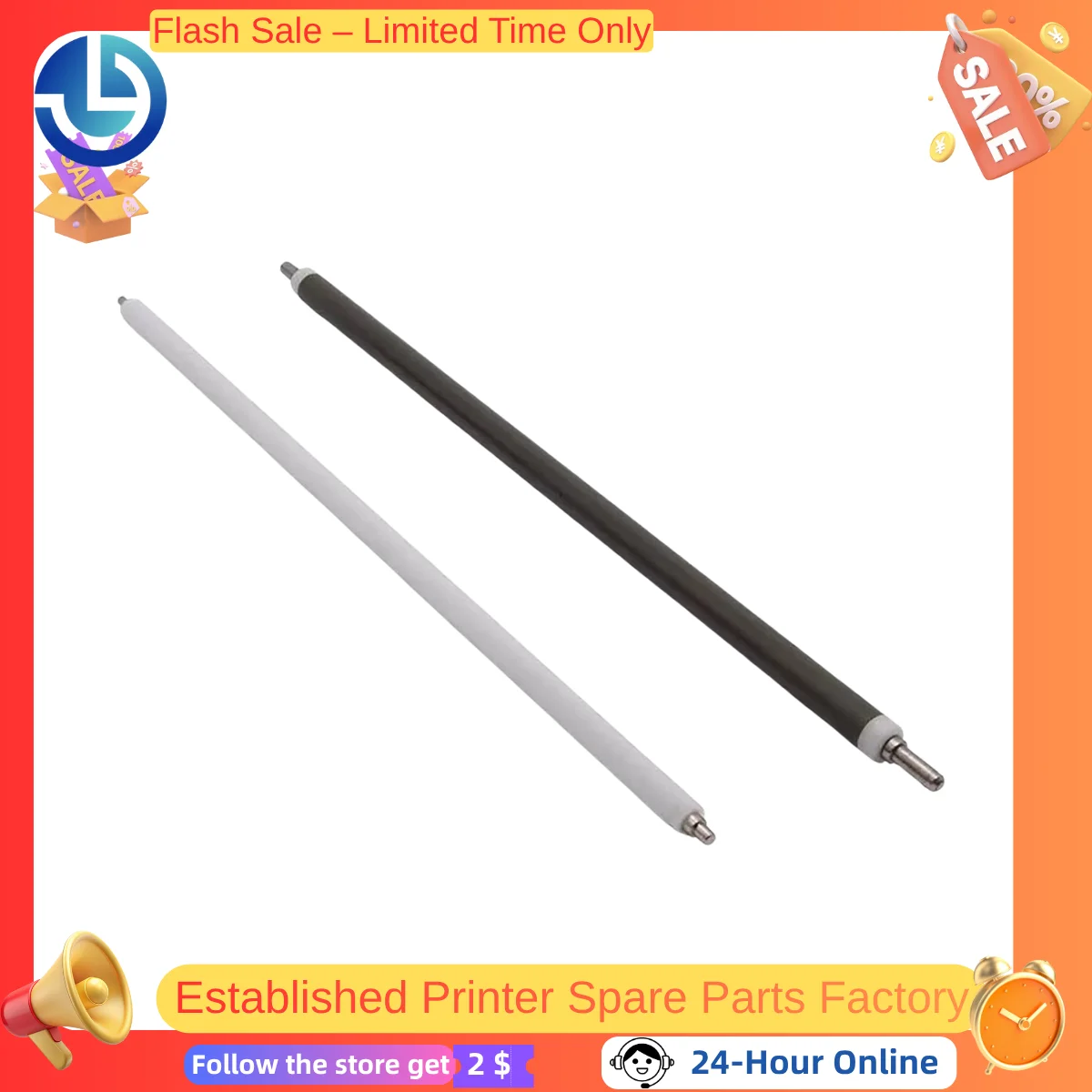 

Replacement Sponge Roller + Charging Roller: Fit for Ricoh MPC5501, C5000, 4502, C4000, 5502, 3502, 3501