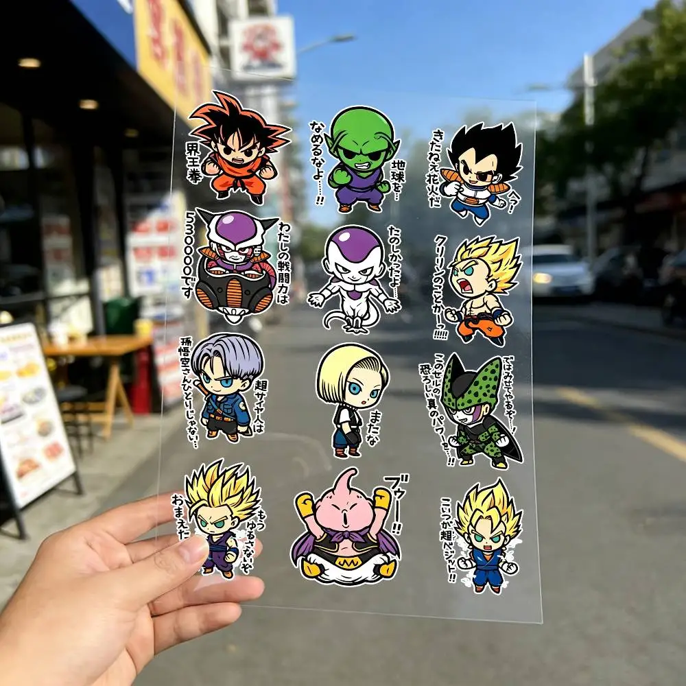 Dragon Ball Goku Waterproof Reflective Motorbike Stickers Easy Peel Removable Decals for Motorcycle Car