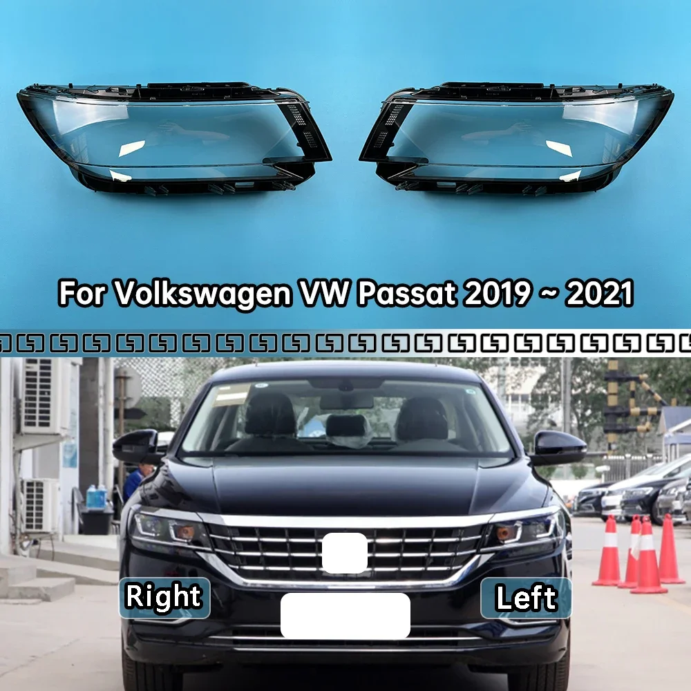 

For Volkswagen VW Passat 2019 2020 2021 Car Accessories Headlamp Cover Transparent Shade Lamp Headlight Shell Lens Plexiglass