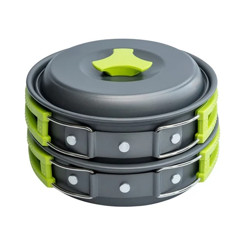 Imagen 2 del producto Juego de utensilios de cocina CAOX amping para mochileros: utensilios de cocina portátiles y duraderos para exteriores con vajilla y práctica bolsa de almacenamiento