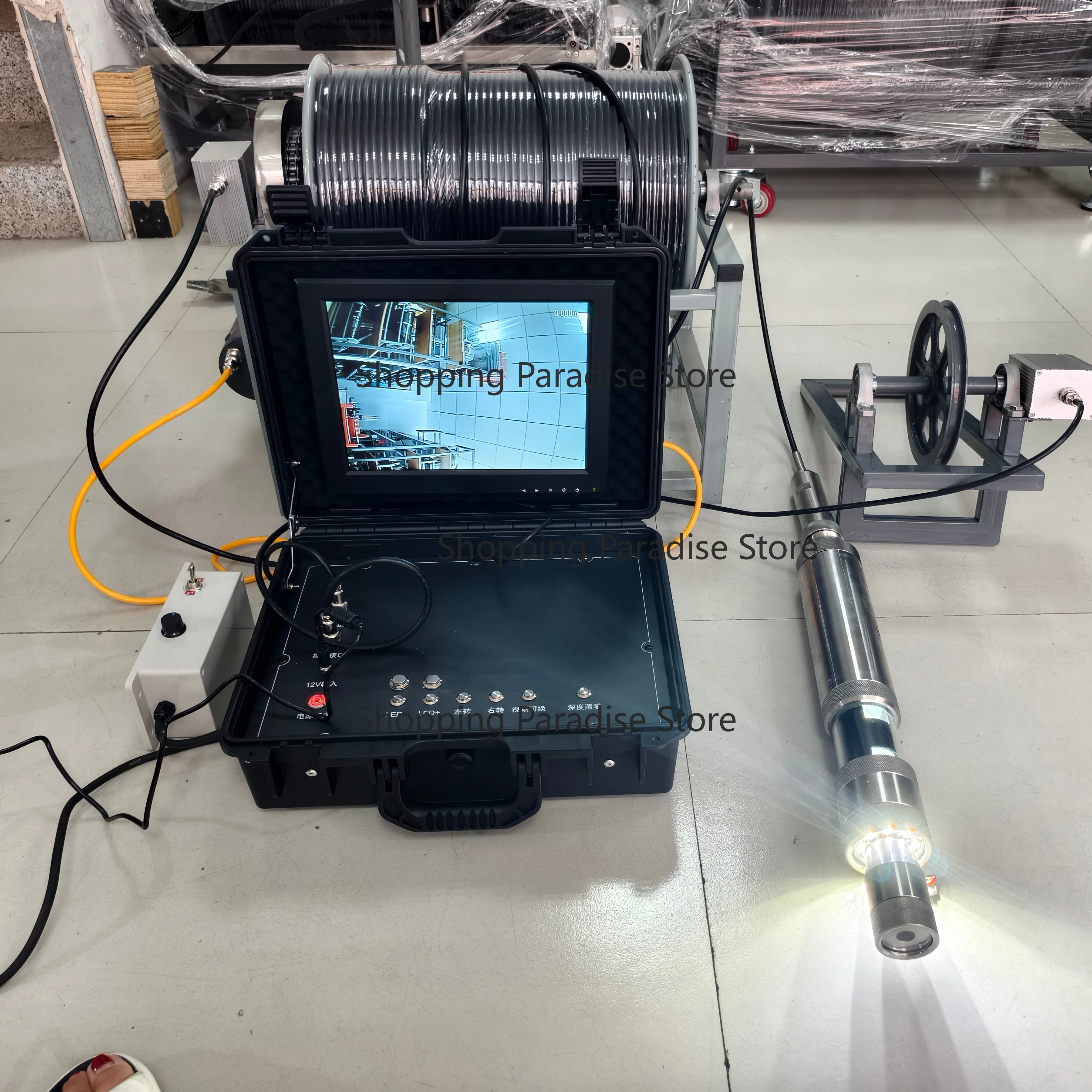 Cave Mine Detection 360 Camera Night Vision Adjustable Focal Length H.265 Video Recording for Deep Wells