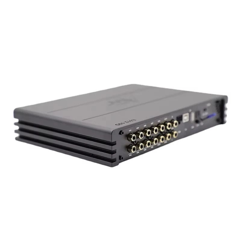 E812.10D معالج الإشارات الرقمية الصوت صوت السيارة متعدد الأغراض صغير 8 قنوات فئة D سيارة DSP مع مكبر للصوت
