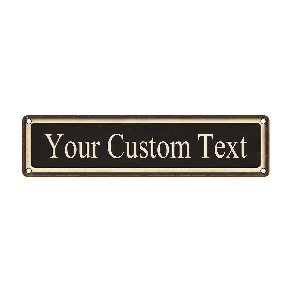 CIFbuy Personalized Name Metal Sign Custom Text Vintage Aluminum Plaque Wall Decor Bar Decorative Use Only