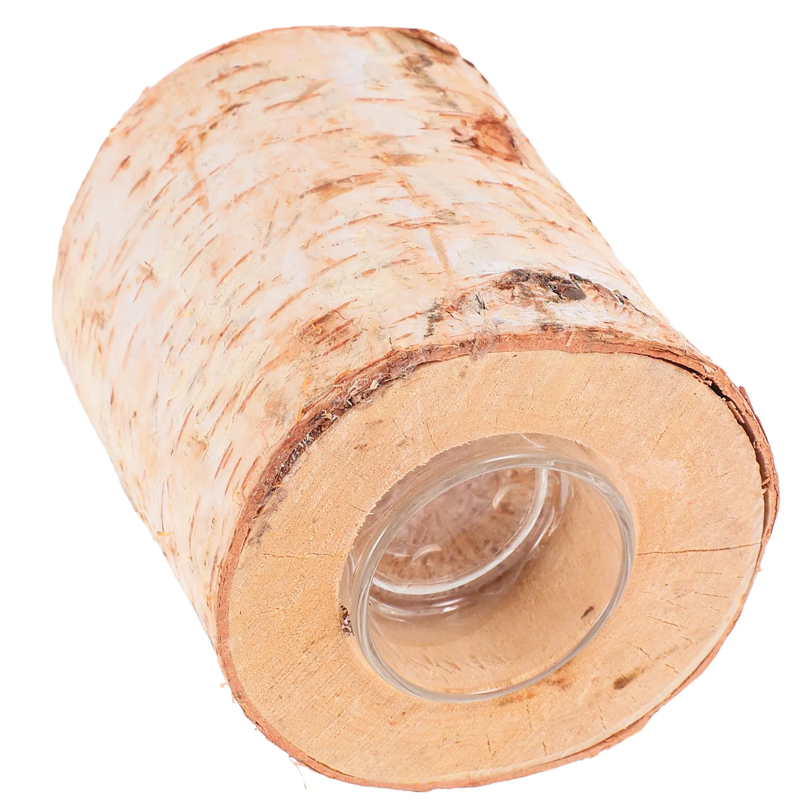 Rustic Wood Log Holder Stand Natural Tree Stump Design for Pillar Candles Tealights Votive Farmhouse Home Decor Dining
