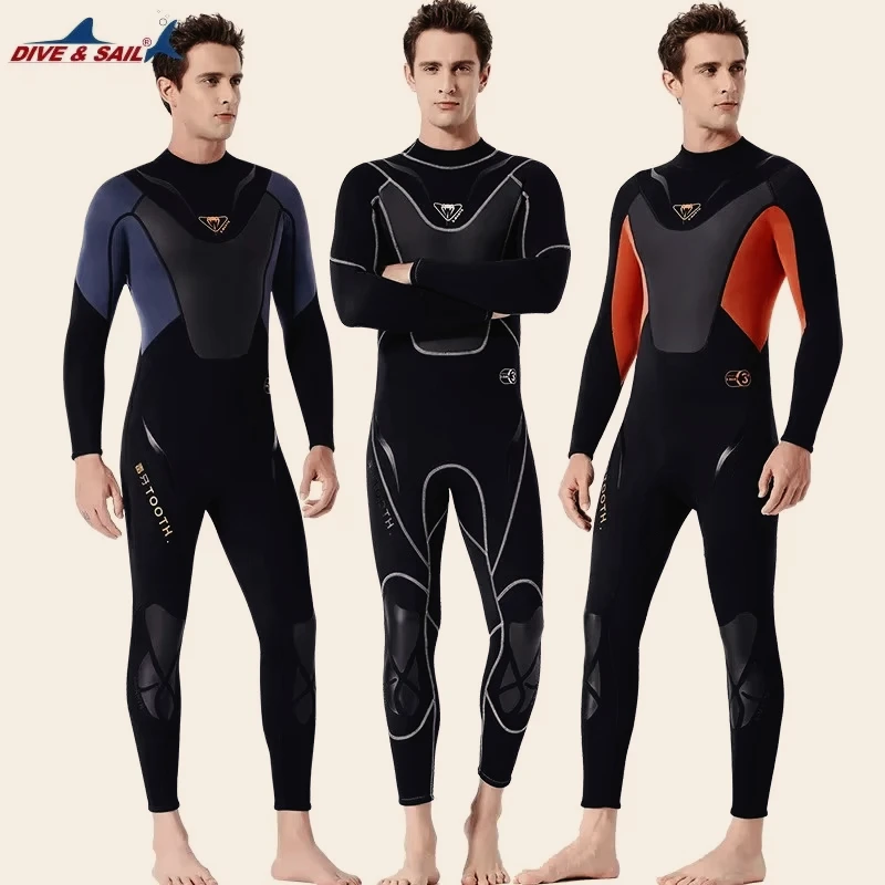 

3mm Neoprene Wetsuit Men Swimsuit Equipment for Diving Scuba Swimming Surfing Spearfishing Suit Triathlon Wetsuits Scuba