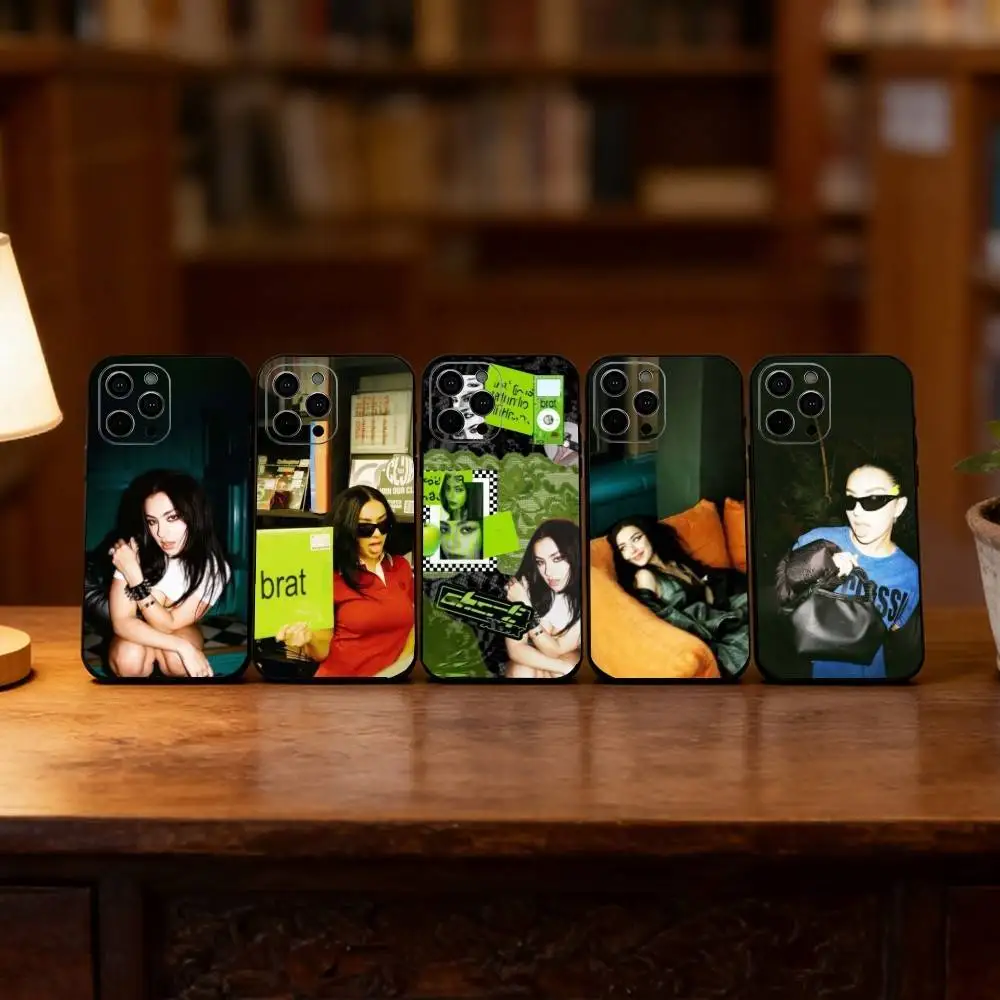 

C-Charli XCX Brat Cool Phone Case Silicone Soft For IPhone 17 16 15 14 13 12 11 X XR Plus Pro Max Plus