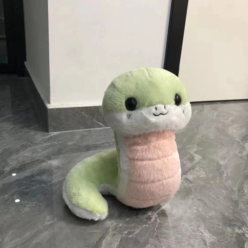25CM Kawaii Snake Baby Plush Doll Valentine\'s Day Gift Cute Little Snake Animal Series Toy for Girlfriend
